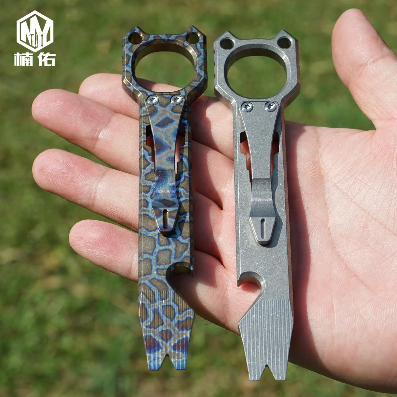 EDC Открытый мини переносной титановый сплав лом многофункциональный инструмент открывалка с EDC самообороны инструменты аварийного выживания оборудования