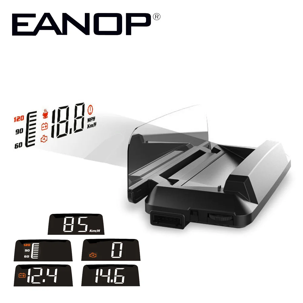 EANOP дисплей автомобиля HUD OBD2 автомобильные инструменты для диагностики скорость