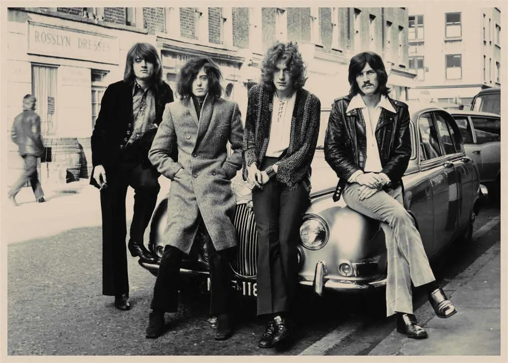 Led Zeppelin рок-музыка постеры для украшения дома в винтажном стиле настенные наклейки для дома Художественный бренд MU22