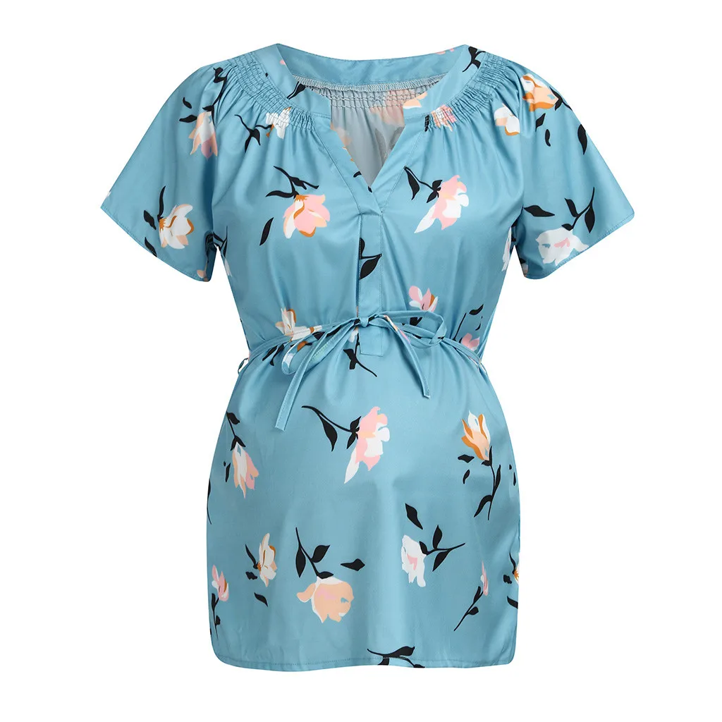 Женские летние рубашки с цветочным принтом повседневные свободные блузы для