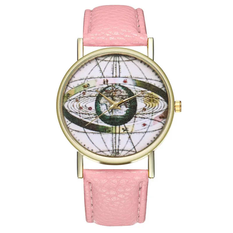 FUNIQUE Роскошные геометрические солнечные системы Кварцевые часы Женские