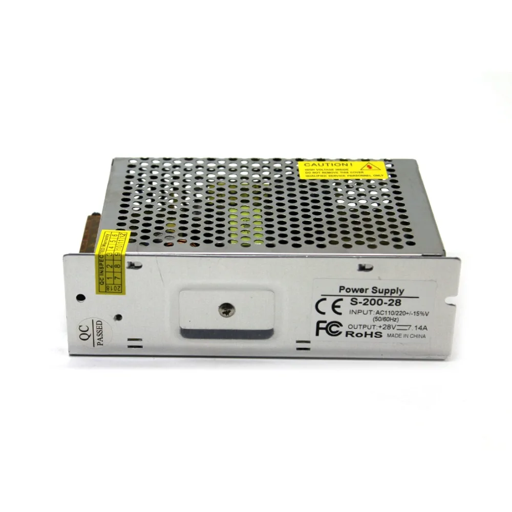 Регулируемый источник питания DC28V 7.1A 200W светодиодный трансформатор драйвера 110V