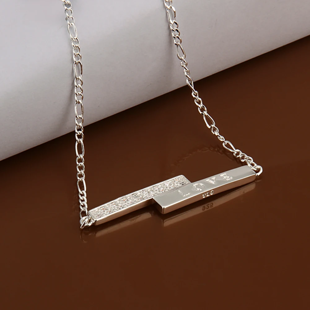 Для женщин Серебряный Цвет ботильоны браслет Цепи Циркон Письмо Jewelry оптовая