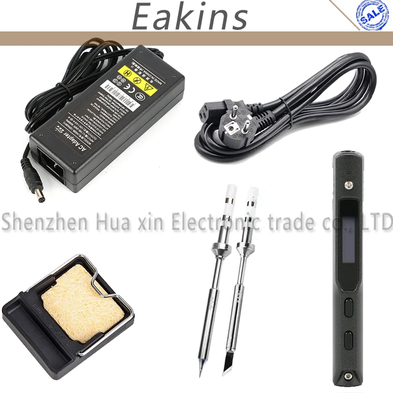 

Portable 65W Programmable TS100 Mini Digital LCD Electric Soldering Iron Stylish+Stand+TS-K TS-BC2 Soldering Tips+Power Adapter