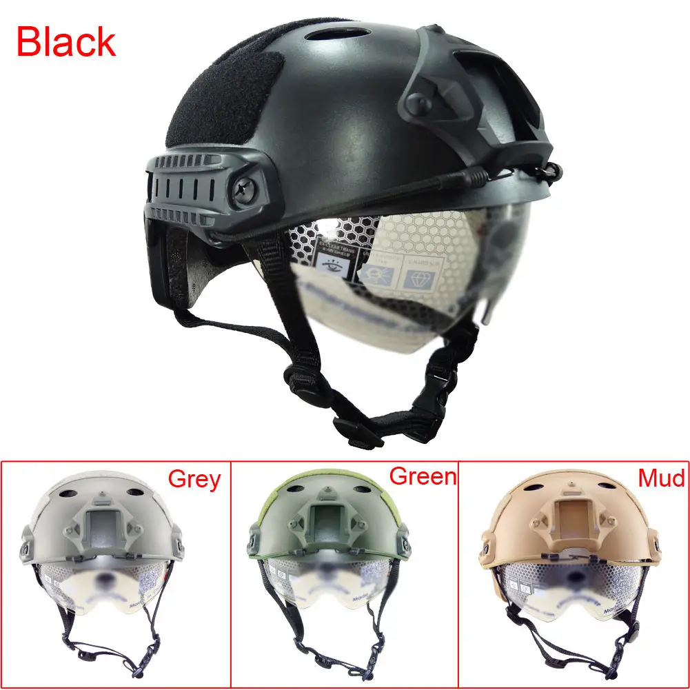 1 шт. защитный Тактический шлем военная защита головы для пейнтбола маска лица