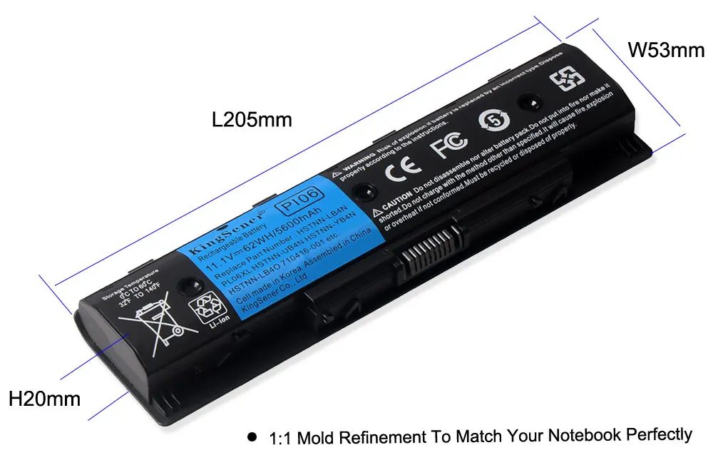 Аккумулятор KingSener PI06 для HP Pavilion 14 15 Envy 14t 14z 15t 15z 17 t M7 LB4O 17t 1 8 15|battery for hp|laptop battery hpbattery