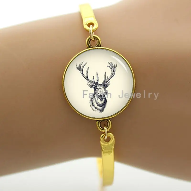 Абстрактный карандаш браслет Олень олень Рождественский защита диких животных