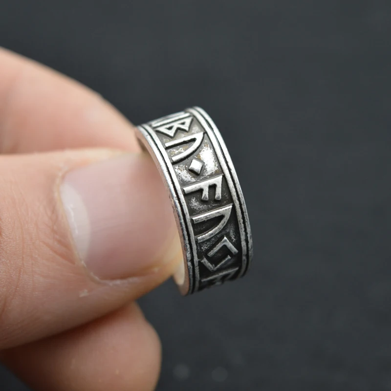 100 шт. Викинг Регулируемый Кольца Античный серебряные Viking кольцо скандинавской