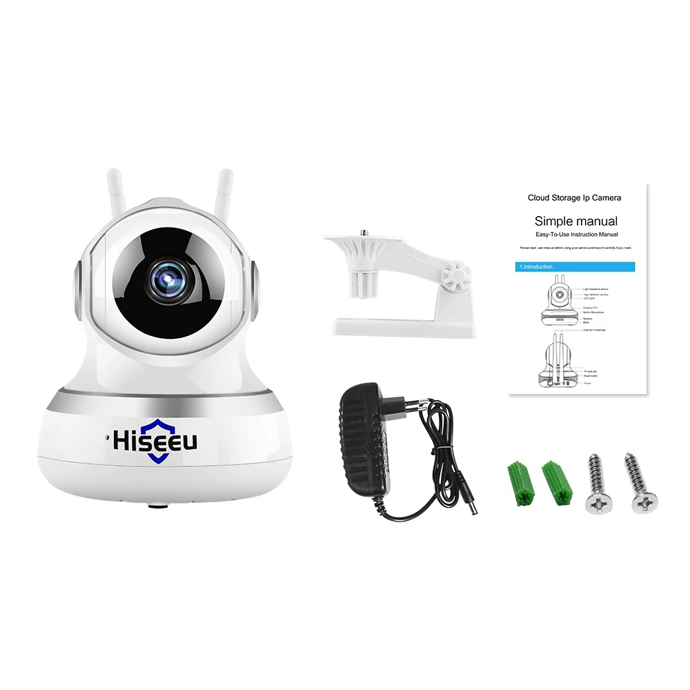 Hiseeu FE1 1080P 2MP WiFi ip камера видеонаблюдения P2P Домашняя безопасность с двойным