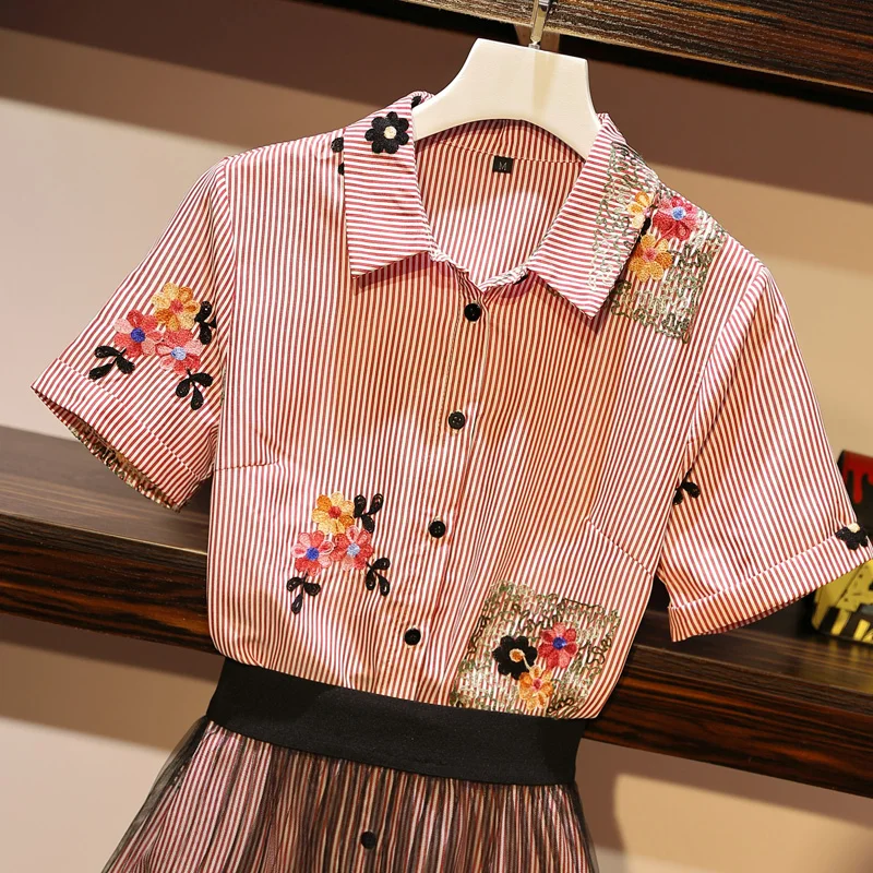 Новинка 2019 года комплект из двух предметов летняя женская однобортная рубашка