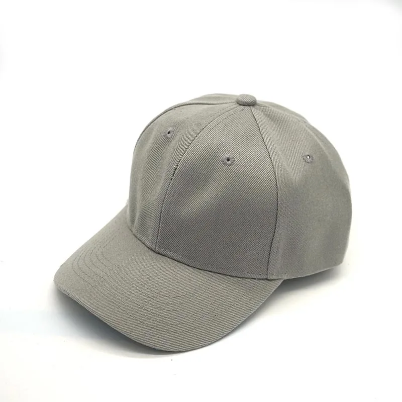 Одноцветная бейсболка, бейсболка, кепка s Casquette, облегающая Повседневная Кепка, хип-хоп, папа, головные уборы для мужчин и женщин, унисекс - Цвет: gray