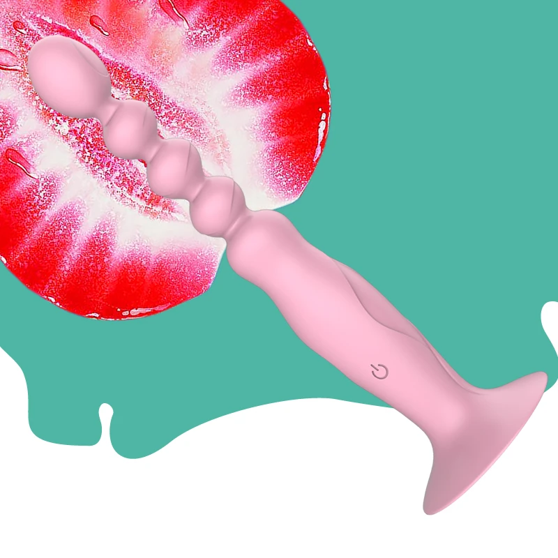 Sex toy female electric anal plug back court pull bead vibrator flirt masturbation device USB mute massage adult products |