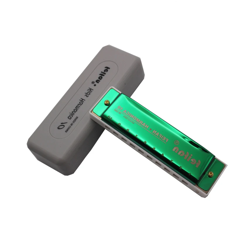 Популярные 10hole Tremolo Harmonica C Key Harp Blues Jazz фолк рок музыкальный инструмент для детей