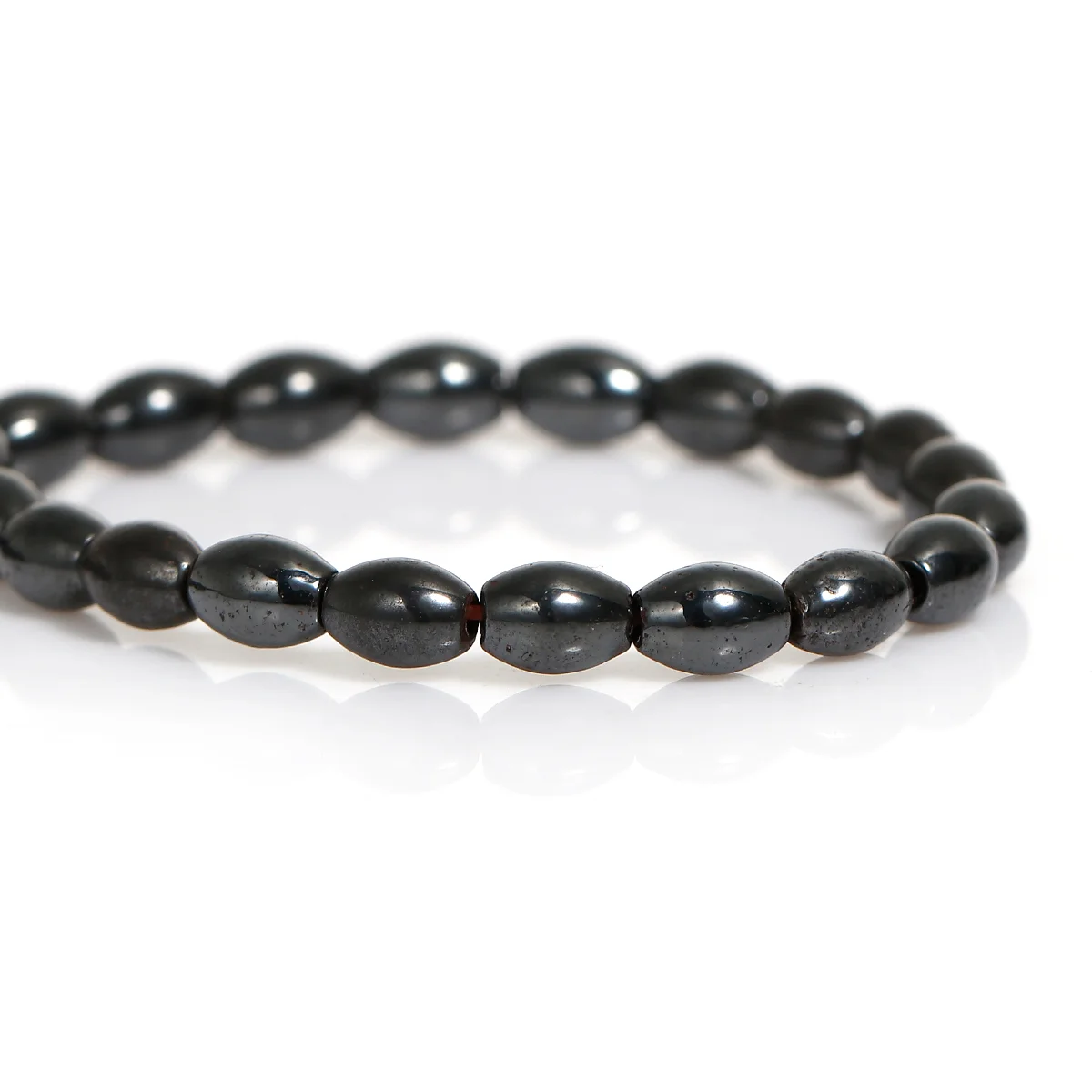 Doreen Box hot Gunmetal Oval Created Hematite Loose Beads 6x4 мм (1/4 &quotx1/8&quot) приблизительно 204 шт (B18776)|loose