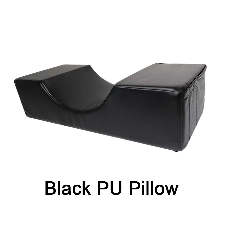 Black PU pillow Подушка для ресниц, подставка для наращивания ресниц, фланелевая и Кожаная подушка, вогнутый дизайн, индивидуальные инструменты для макияжа ресниц - Цвет: Black PU pillow
