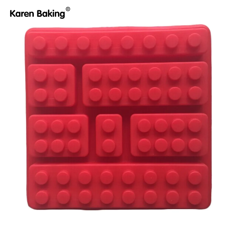 Лего типа Маффин сладкие конфеты Желе помадка торт шоколадная Форма силиконовый