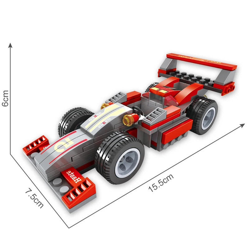 Спортивный автомобиль AUSINI Red F1 3 в 1 строительные блоки строительство город
