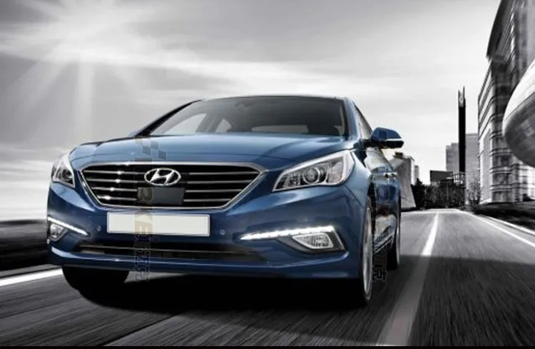 12 В 6000 К СИД DRL дневные Бег свет для Hyundai Sonata противотуманная фара рамка туман автомобиля укладки