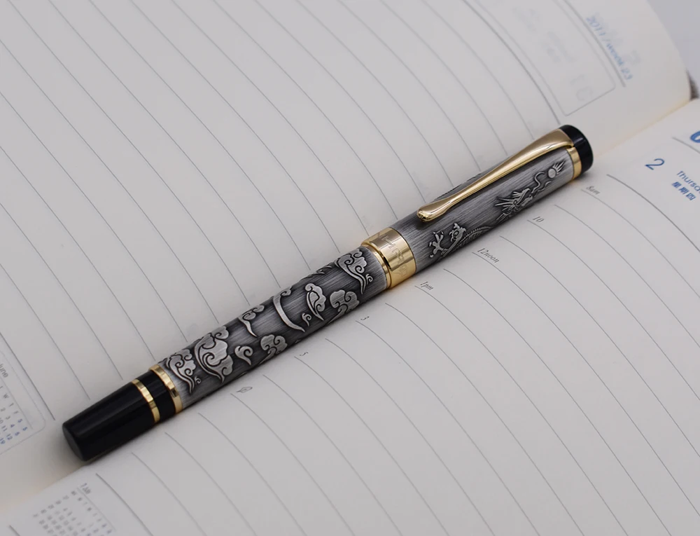 Jinhao 5000 винтажная Роскошная искусственная резьба по текстуре дракона чернильная