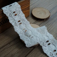 free shipping off white national trend 100 cotton cloth embroidery lace trim lace fabric 4 5cm width