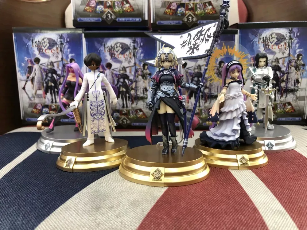 Аниме Fate/Grand Order Third bomb 5 шт./компл. Joan of Arc Saber ПВХ фигурка модель куклы игрушки