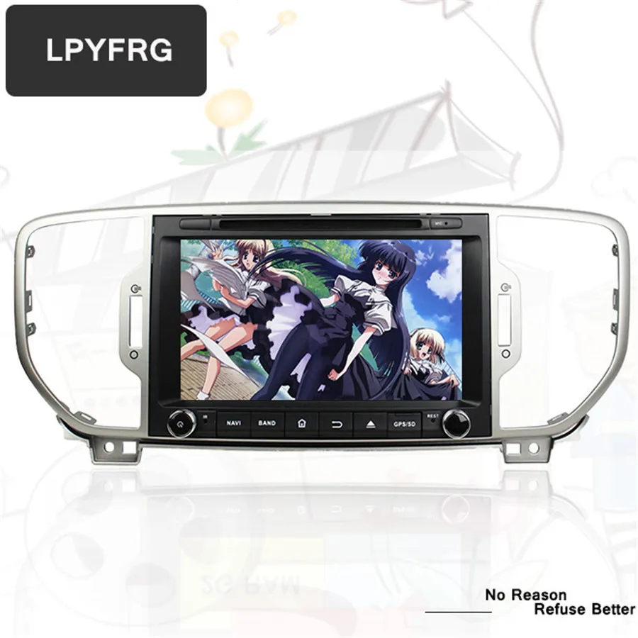 Автомобильный dvd плеер android 10 0 gps для R KIA sportage 2016 2017 автомобильный ПК навигация 1 din