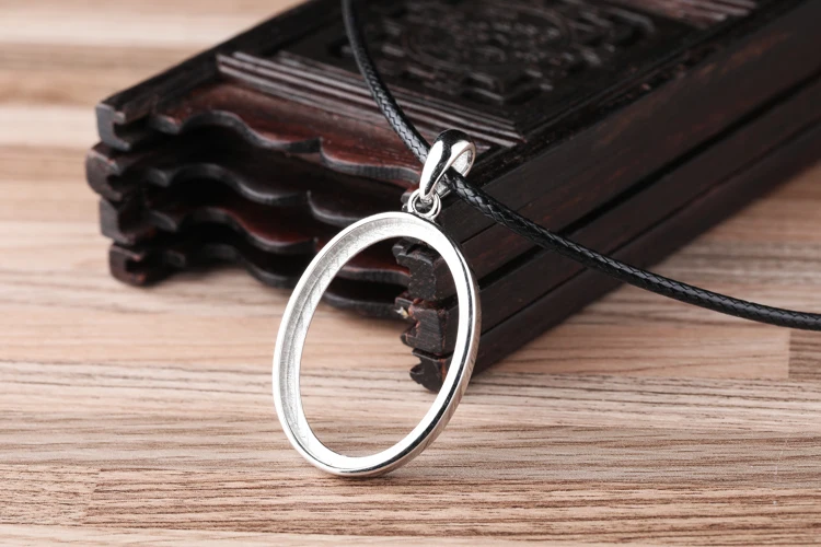 100% Sterling-Silver Color  Pendant blank space is 17*24mm 20*26mm 18*23mm 21*27mm 16*22mm 14*20mm silver