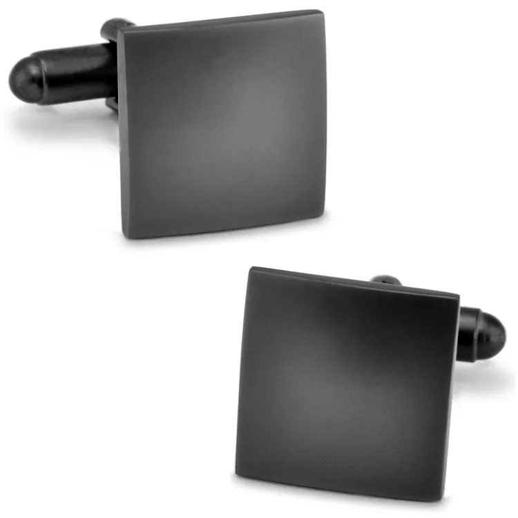 SPARTA Tungsten steel plated simple square High quality metal cufflinks A | Украшения и аксессуары