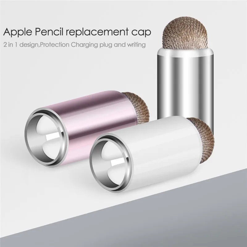 (6 PACK) For Apple Pencil Cap Holder Nib Case Soft Silicone Protective Cover Anti-Lost Connector Tether Adapter |