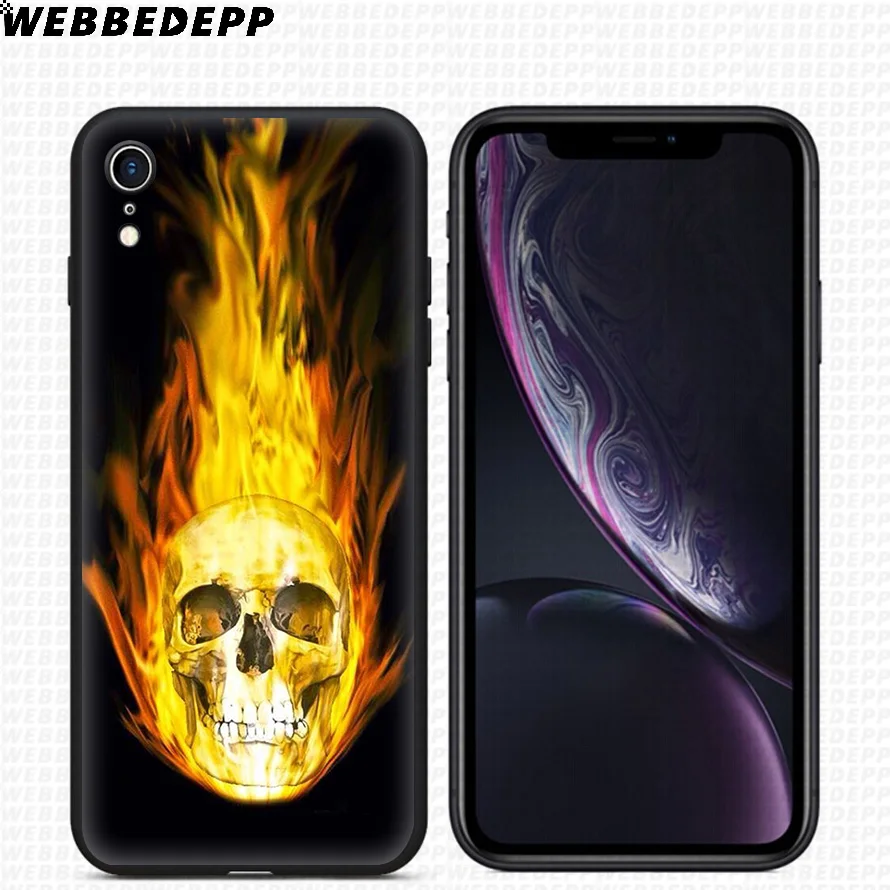 WEBBEDEPP Grim Reaper Череп Мягкий силиконовый чехол для iPhone 11 Pro Xr Xs Max X или 10 8 7 6 6S Plus 5 5S SE Case