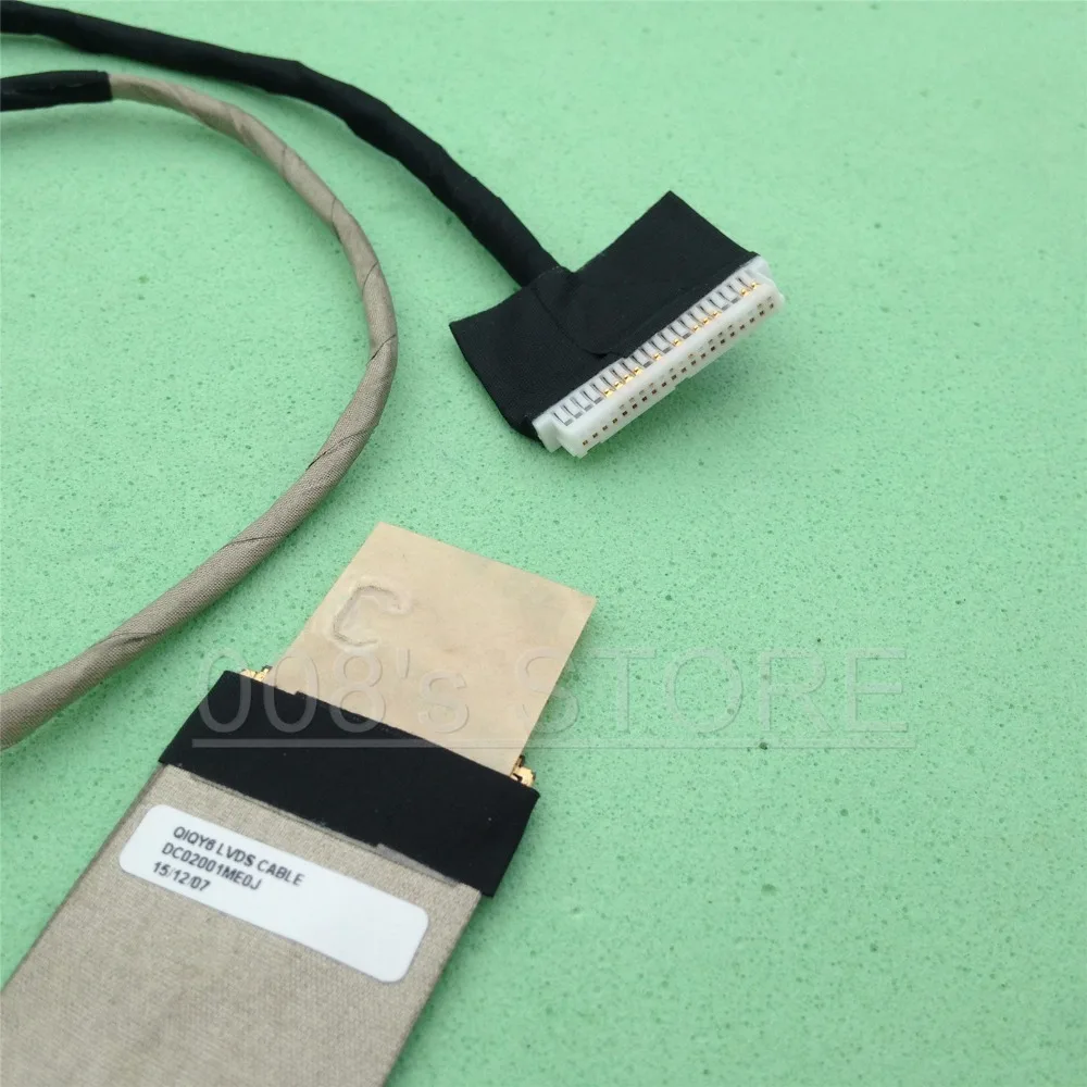 Новый светодиодный ЖК экран для ноутбука QIQI6 LVDS кабель LENOVO Ideapad Y500 QIQY6 DC02001ME0J видео