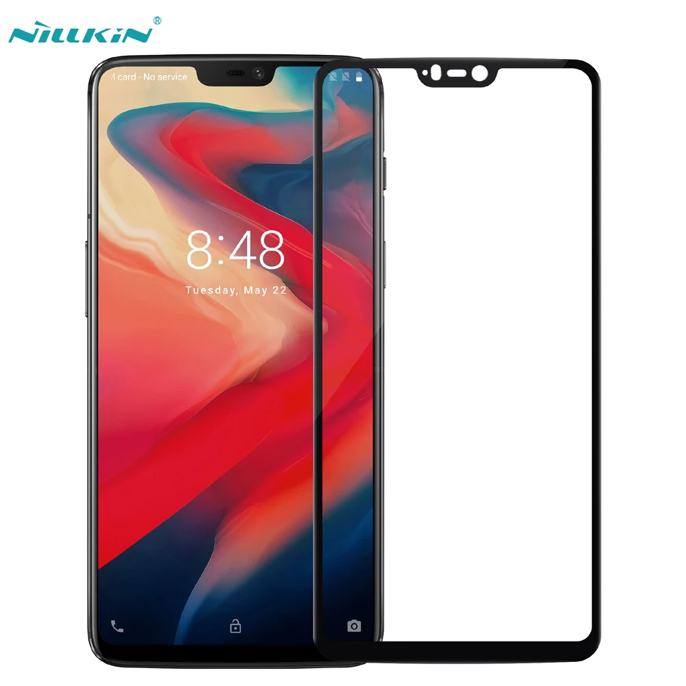 Защитное стекло для OnePlus 6 закаленное Nillkin CP + защита экрана с полным покрытием / 1