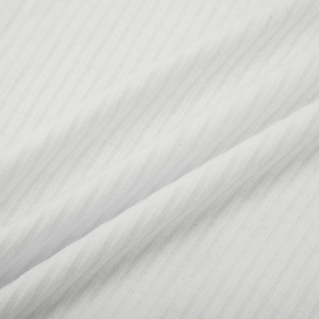 Модная женская хлопковая футболка повседневная сексуальная однотонная летняя с