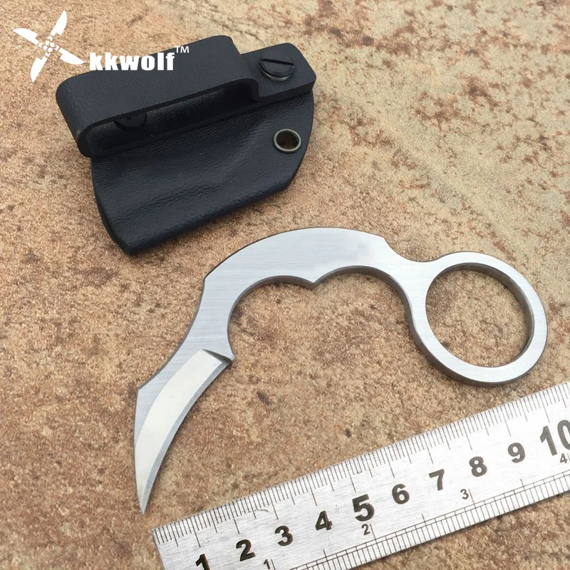 KKWOLF высокое качество Karambit Ножи мини стали коготь военный тактический нож для