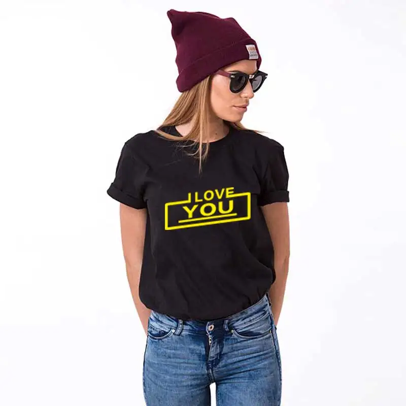 Women Love You I know/Семейные комплекты; парные футболки для женщин и мужчин; топы; футболки для мужчин и женщин; белые забавные платья ulzzang vegan - Цвет: Women