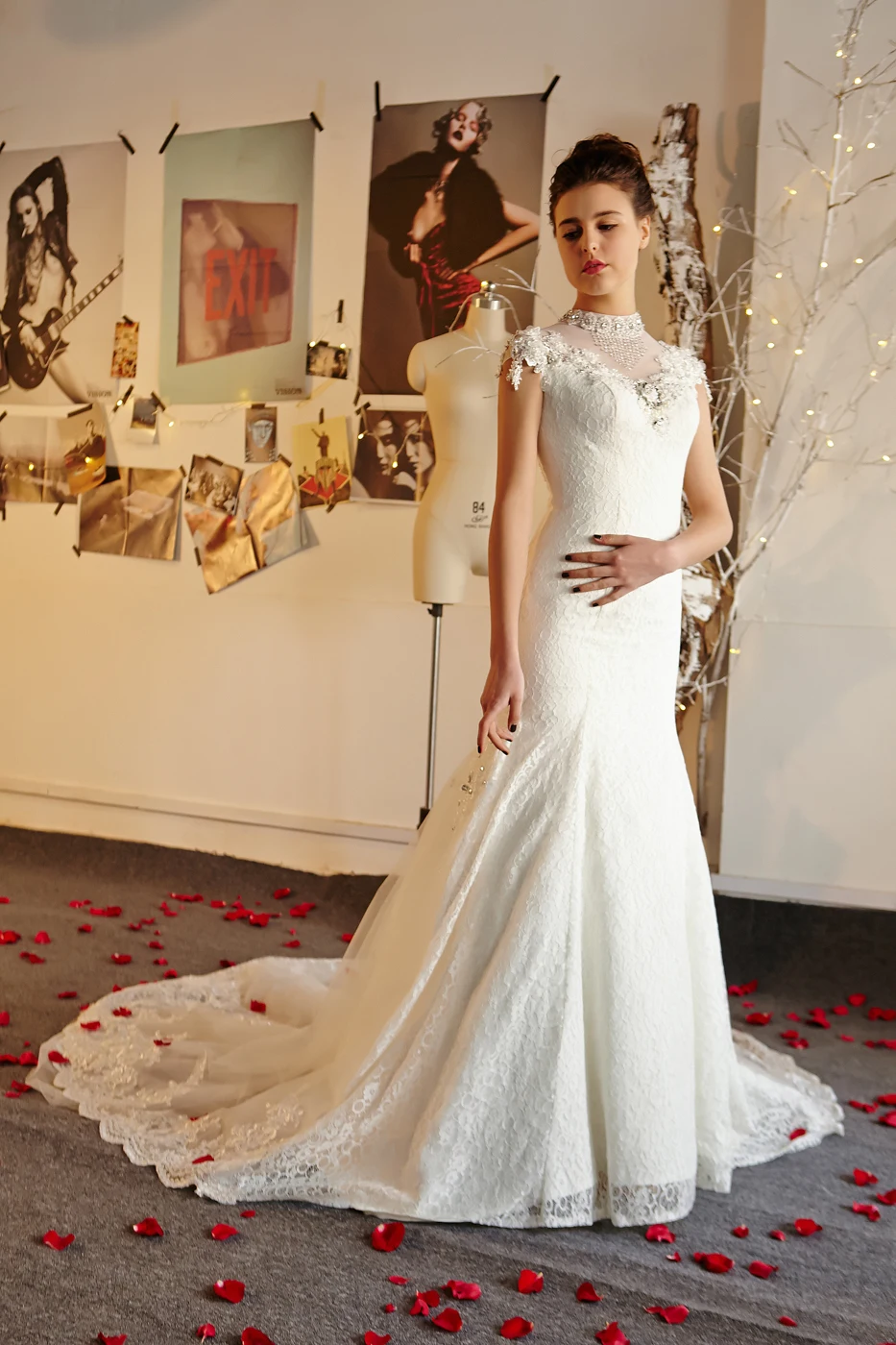 Роскошное Новое Стильное пикантное прозрачное кружевное свадебное