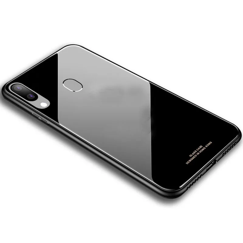 black Semgceken роскошный стеклянный зеркальный чехол для samsung galaxy M10 M20 M30 A10 A20 A20E A30 A40 S A50 A60 A70 силиконовый чехол-накладка для телефона - Цвет: black