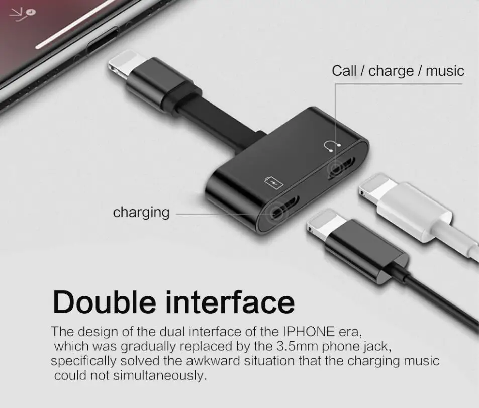 Портативный адаптер конвертер для Iphone 7/8/X с поддержкой iOS 10 3/11|USB-хабы| |