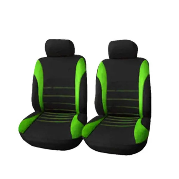 4pcs green Универсальные чехлы для автомобильных сидений из полиэфирной ткани, чехлы для автомобильных сидений, чехлы для автомобильных сидений, защита для автомобильных сидений, аксессуары для интерьера - Название цвета: 4pcs green