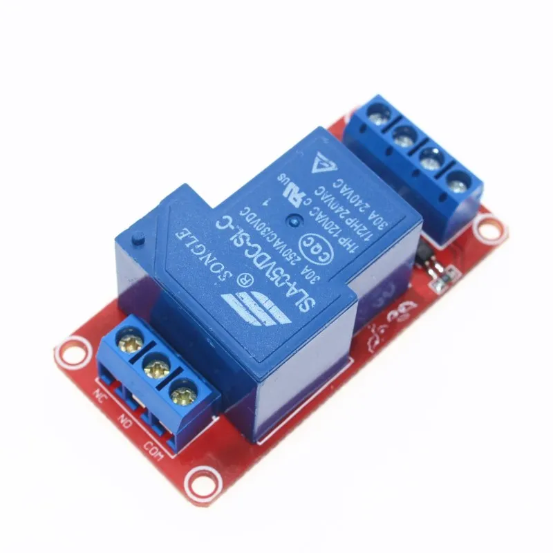 5V 30A Two-way isolation relay module High/low level trigger 1-Channel Relay Module+Electronic With Optocoupler | Электроника