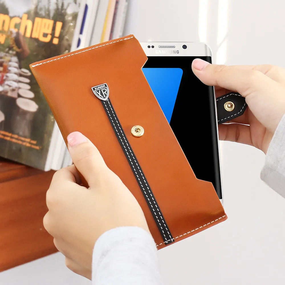 Универсальная сумка KISSCASE для телефона iPhone 7 6 S 8 Plus искусственная кожа чехол 5 5S SE X