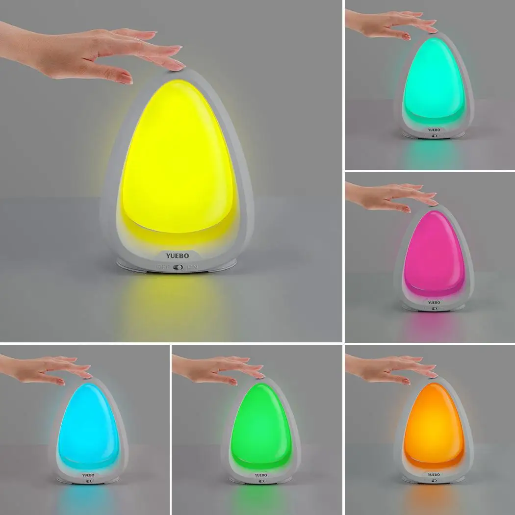 Милый RGB умный светодиодный ночник прикроватная лампа игрушка цвет меняющий свет