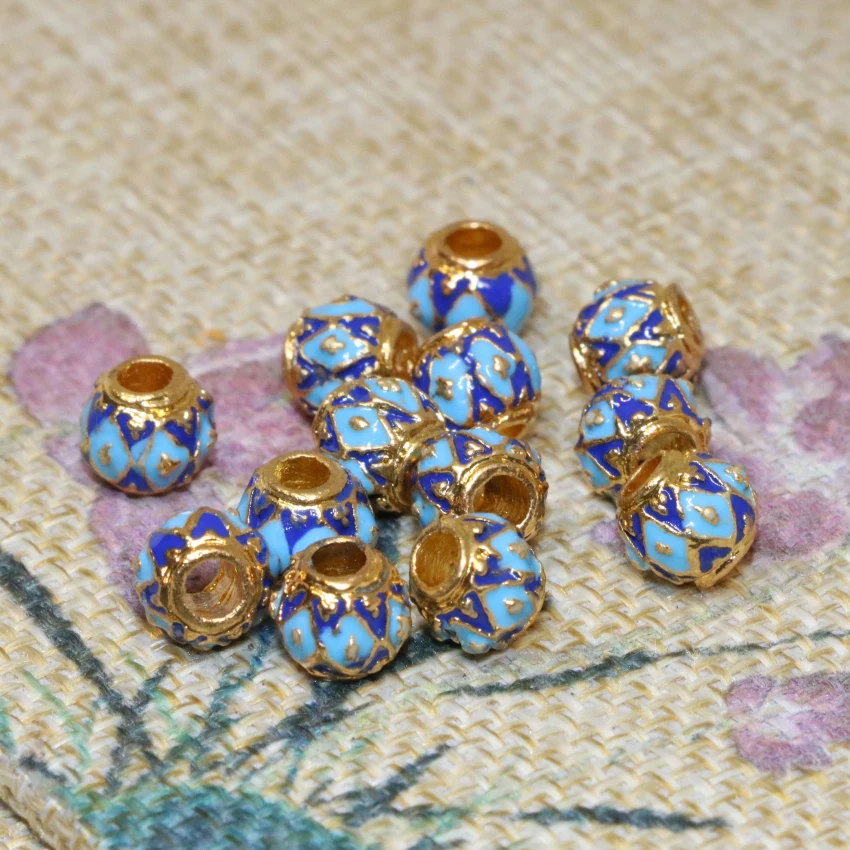 Круглые аксессуары в форме бочки 7*8 мм для ожерелий и браслетов сделай сам