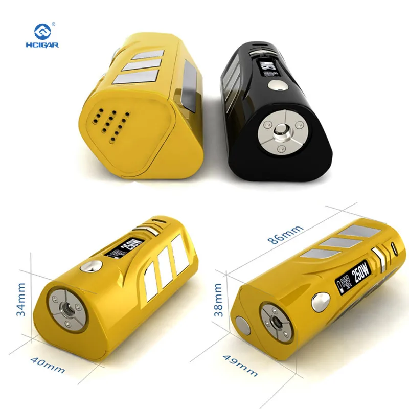 Оригинальный HCigar VT250S коробка мод 1-167 Вт или 250 электронная сигарета 2-3 батареи