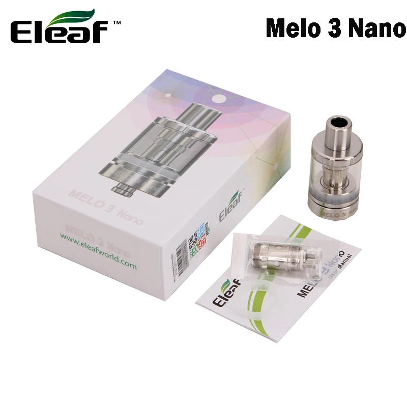 Оригинальный атомайзер Eleaf Melo 3 Nano Tank 2 мл с верхним наполнением электронных