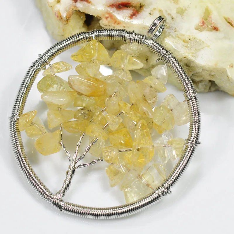 Модное популярное ожерелье из натуральных камней искусственная подвеска