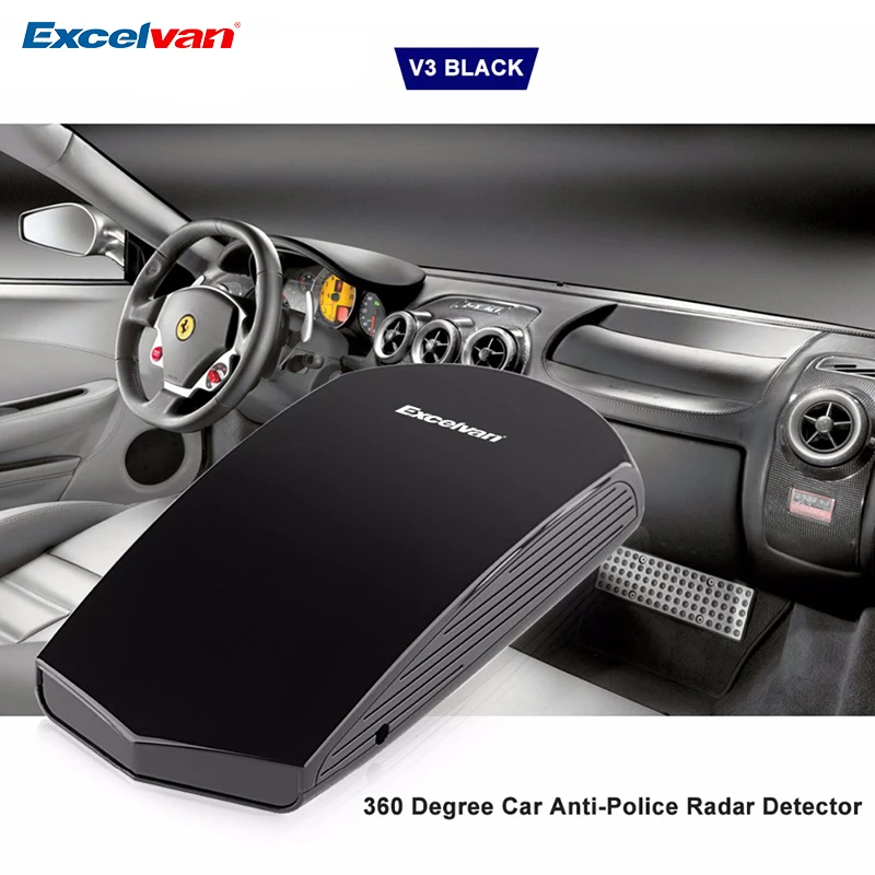 Антирадар Excelvan V3 16 полос светодиодный дисплей 360 градусов антирадар детектор