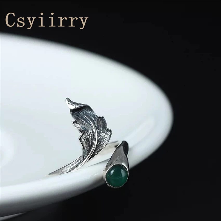 Csyiirry новый дизайн s925 Стерлинговое Серебро Кольца для Для женщин Природный