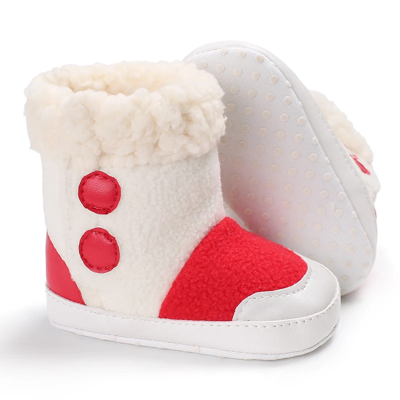 Thick Hairy Shoes Baby Boots Newborn Winter Super Warm Snow Booties Kids Girl First Walker Toddler Children Sweet Prewalker |