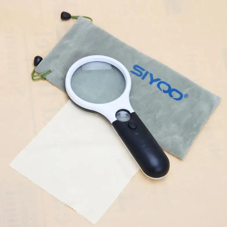 Optical Instruments Magnifiers LIGHT HD 10x 20x magnifying glass to read the identification mirror | Инструменты